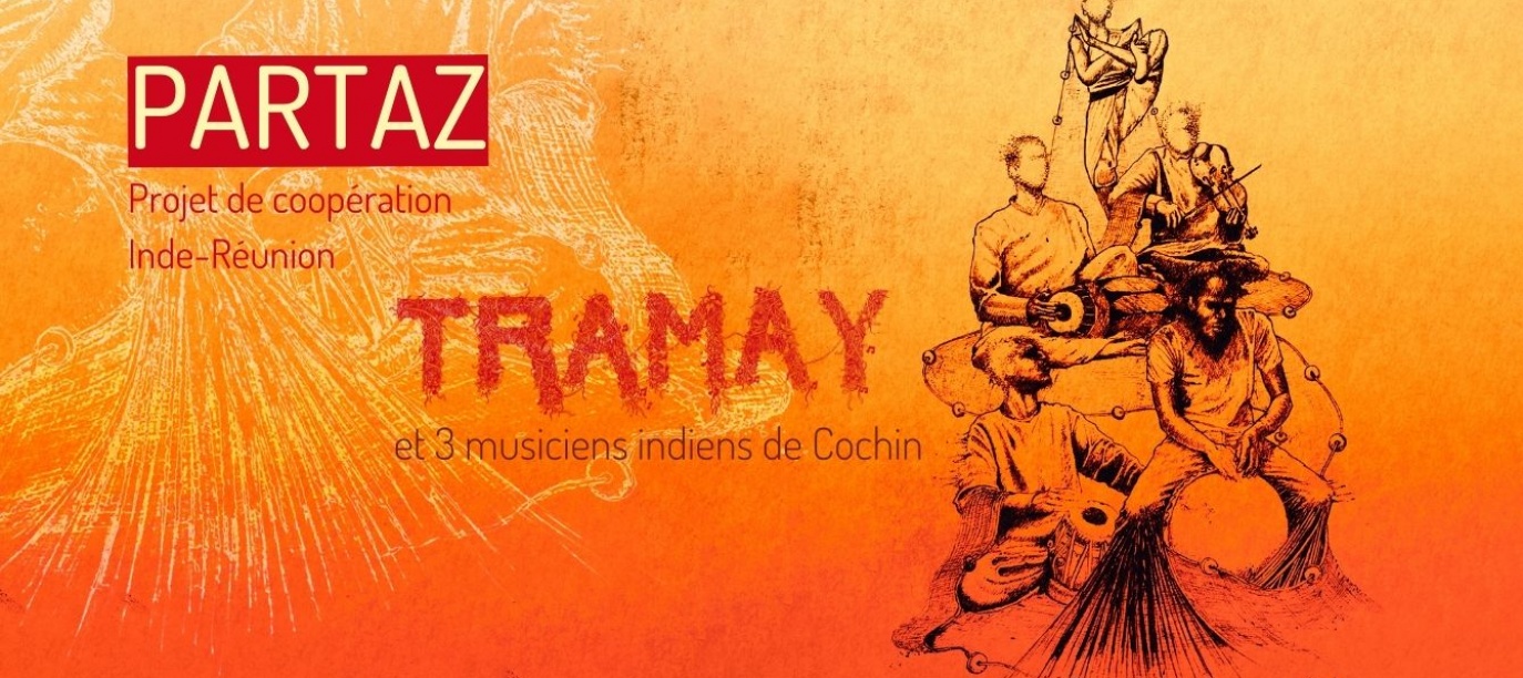 Concert Partaz: Tramay+ 3 musiciens indiens du Kérala Théâtre Lucet Langenier St Pierre